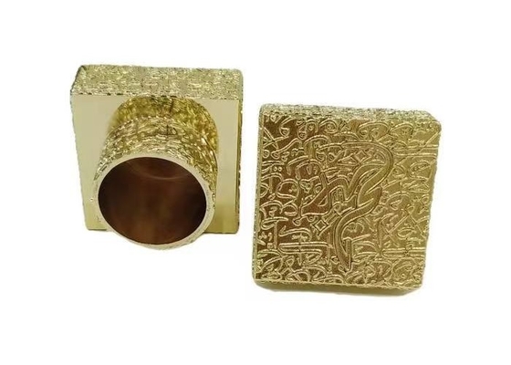 High-End Druckguss Zamak Parfüm Kappen Quadratförmiges Parfüm Cover