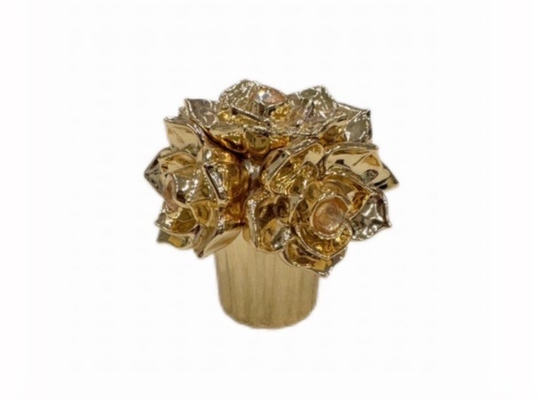 Pink Diamond Flower Shape Zamak Parfum Kappen spezielle Zinklegierung Parfüm Deckel