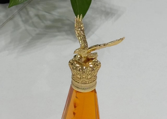 Metalladlerförmige Zamak-Pfumshaube Zinklegierung Glas-Pfumsflaschenhaube