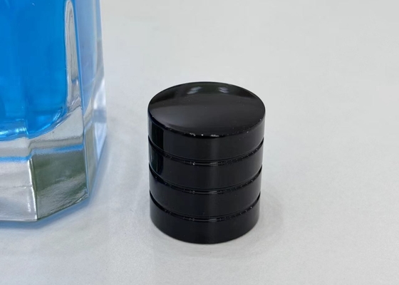 Zink-Legierung Premium-Flaschenkappen für schwarze Parfümflaschen für nachhaltige Verpackungen