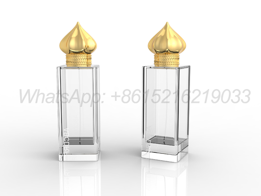 Elegante runde, quadratische und rechteckige Zamak-Parfümkappen für individuelle Designs