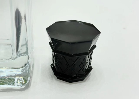 High-End glänzende Oberfläche Schwarze Parfümflaschenkappen kundenspezifische Parfümflaschen Deckel