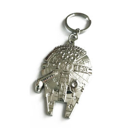 Versilberung graviertes Zink-Legierungs-kundenspezifisches Metall Keychains für Förderungs-Geschenke