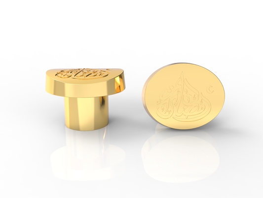 Glanzgold eigenes Logo Zamak Parfümkappen Zink Parfüm Flaschenkappen