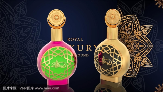 Exquisite Gold Zinklegierung Zamak Parfüm Kappe Set für Ihre eigene Parfüm Marke