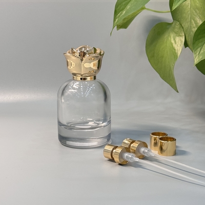 Customized Flower-Shaped Zink-Alloy-Metall-Parfüm-Kappe für elegante und langlebige Duftverpackung mit Custom Logo