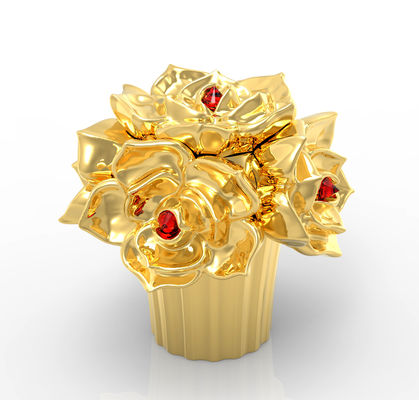 Zinklegierung-Parfümflaschenkappen in Blumenform für umweltfreundliche Verpackungen