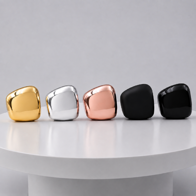 Zinklegierung Parfümkappe Quadratisch Gold Silber Roségold Schwarz Individuelles Logo OEM Metall Parfümflaschenverschluss für Duftflasche