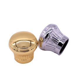 Runde oberste goldene Kappenparfümflaschezinklegierungs-Parfümkappen für 18mm Sprüher