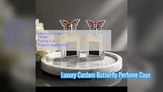 Maßgeschneiderte Butterfly-Zamac-Parfümkappe für Luxus-Branding