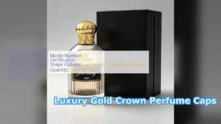 Luxuriöse Goldkronen-Parfümkappen für Premium-Duft-Branding