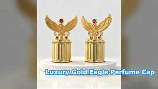 Luxuriöser Eagle Wing Parfümverschluss, vergoldeter Flaschendeckel