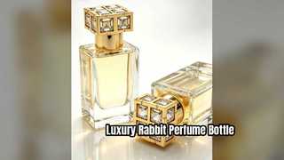 Luxuriöse Kaninchen-Parfümflasche, nachfüllbarer Glasbehälter